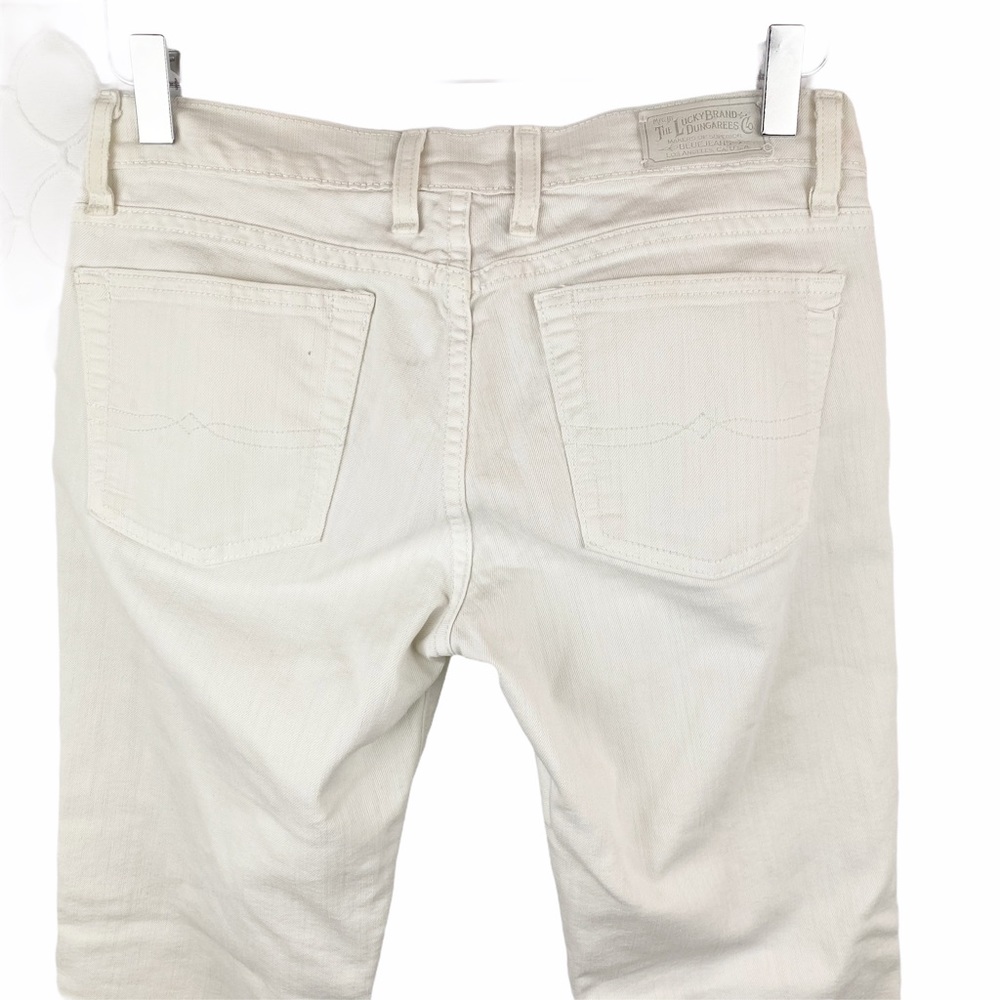 LUCKY BRAND White Straight Jeans Size 6/28
